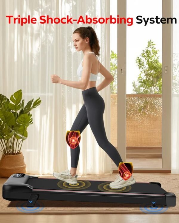 UMAY 2.5HP Home Treadmill – Triple Cushioning, Incline Walking Pad with App & Remote Control - Image 4