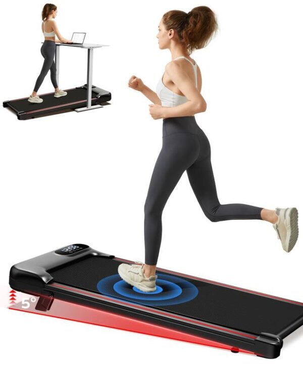 UMAY 2.5HP Home Treadmill – Triple Cushioning, Incline Walking Pad with App & Remote Control